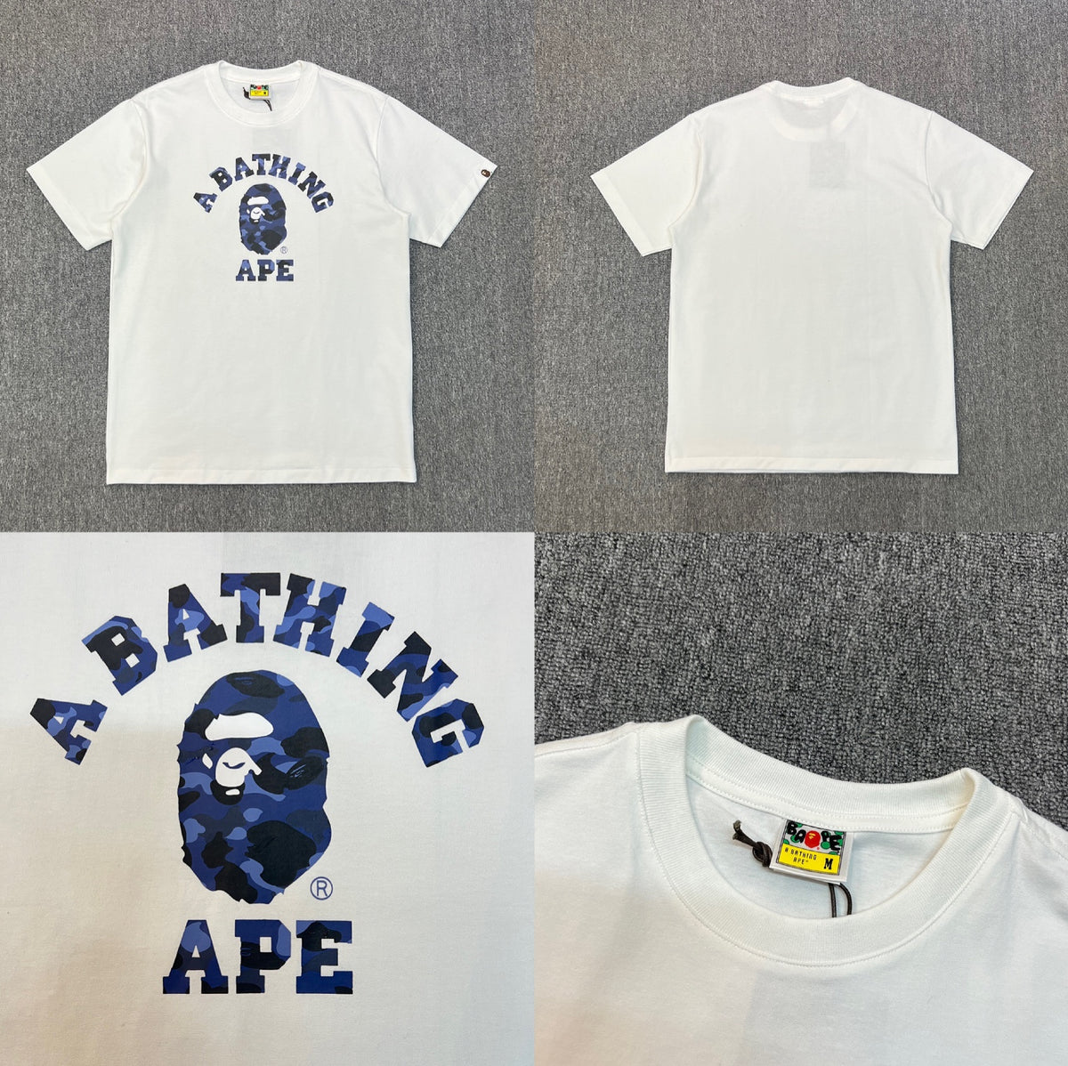 Bape Ape Head Camo Graphic Oversized Short Sleeve Tee Multi‑Style