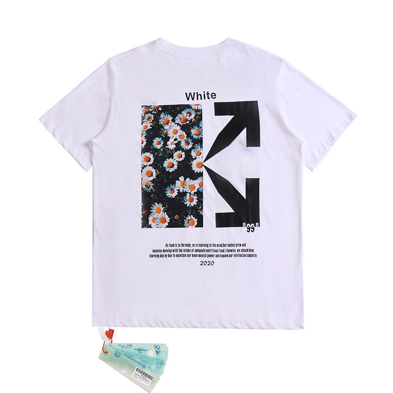 Off-White Arrow Graphic Print Short Sleeve Tee Streetwear Unisex