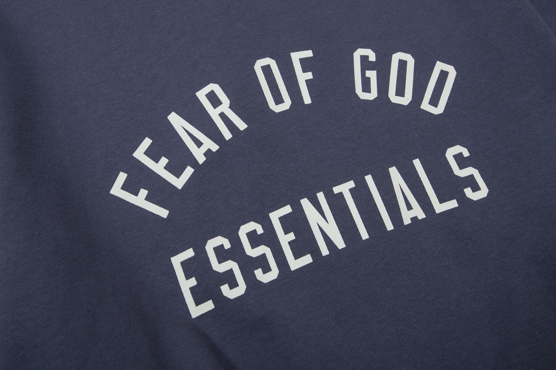 Fear Of God Essentials Flocked Letter Pullover Fleece Hoodie Unisex