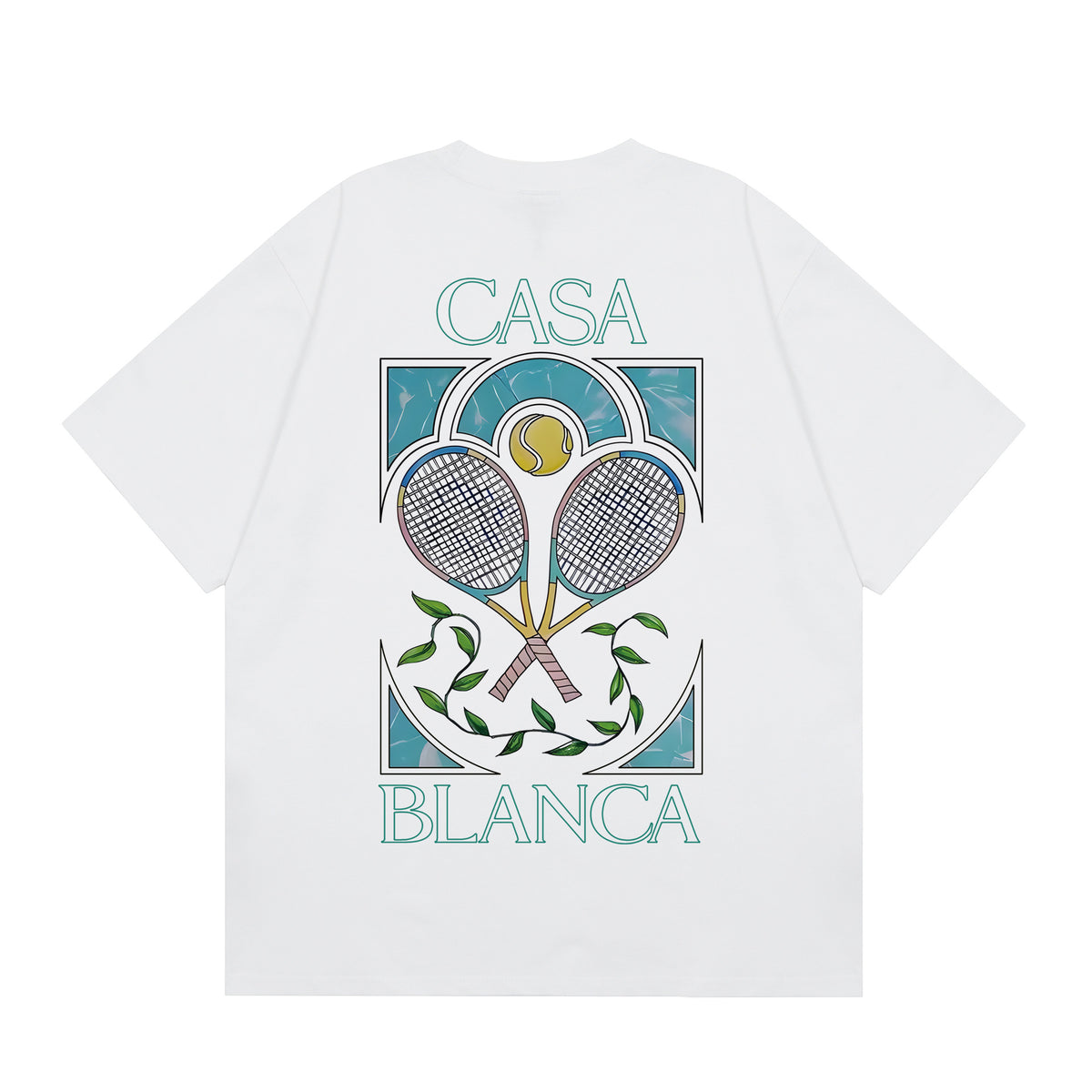 Casablanca Multi‑Artwork Vintage Graphic Oversized Tee Streetwear