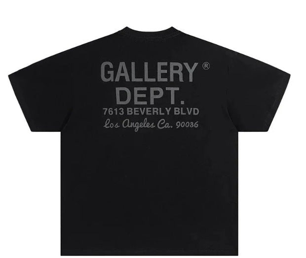 Gallery Dept Tie Dye Washed Graffiti Print Crew Neck T‑Shirt Unisex
