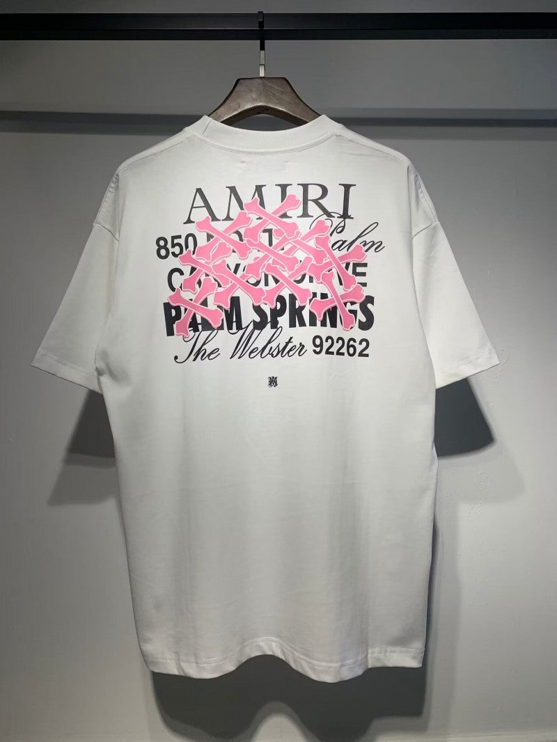 Amiri Multi‑Print Peace Dove Graffiti Oversized Tee Streetwear
