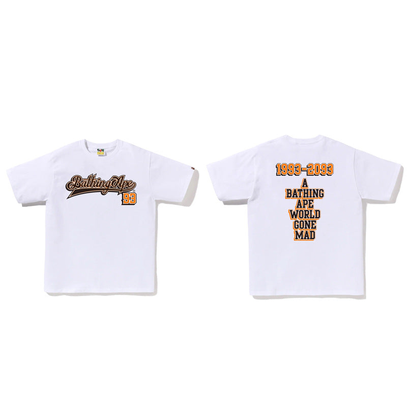 Bape Ape Head Graphic Short Sleeve Tee Streetwear Unisex
