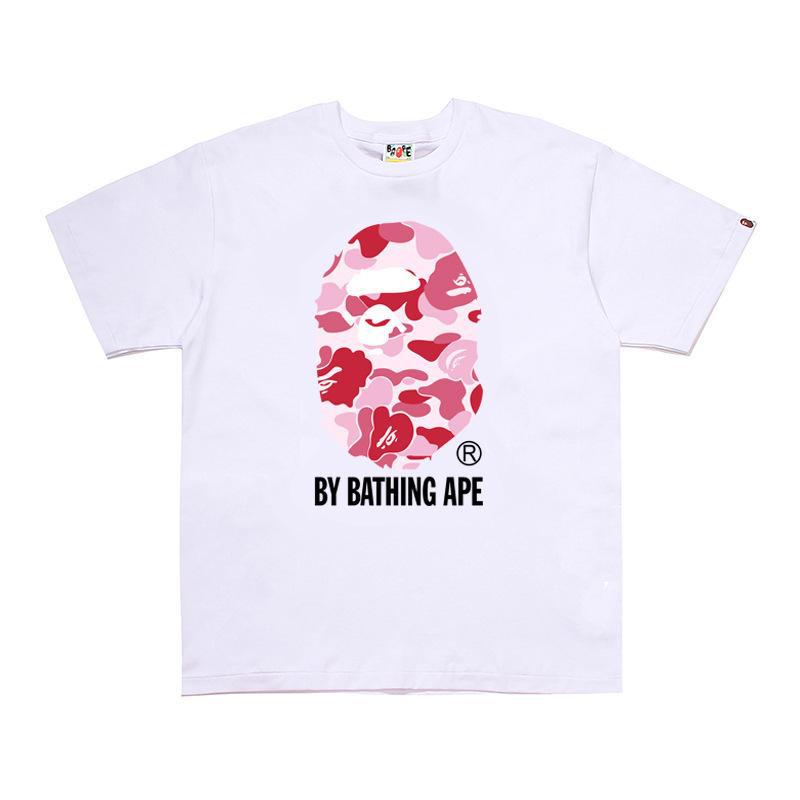 BAPE Ape Head Print Loose Unisex Streetwear T-Shirt
