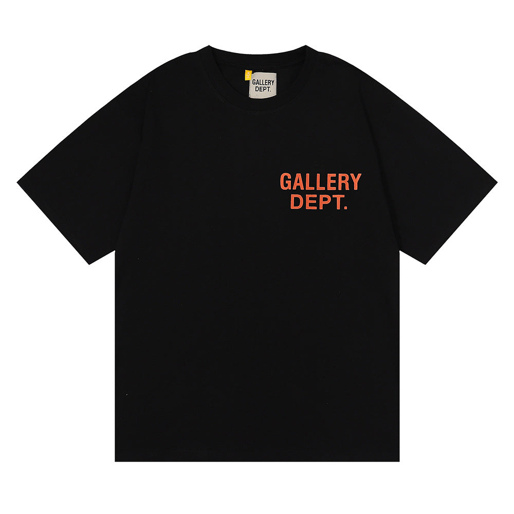 Gallery Dept Classic Logo Slogan Crew Neck Short Sleeve T‑Shirt Unisex