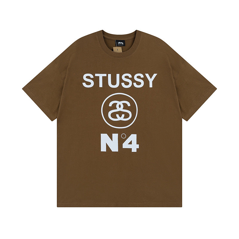 Stussy Dice 8 Ball Logo Print Oversized Tee Multi‑Style