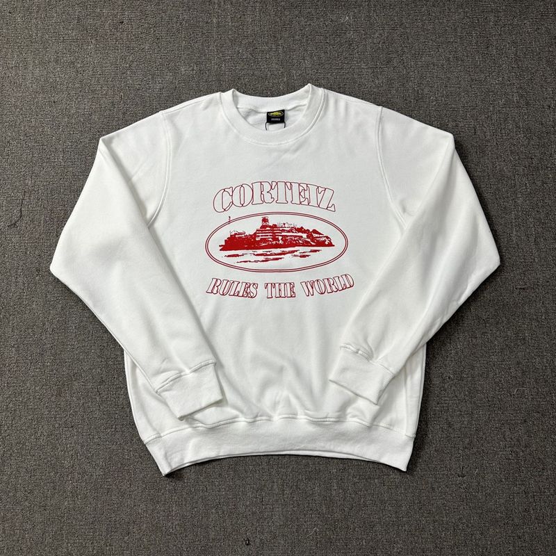 Corteiz Island Letter Graphic Oversized Crewneck Streetwear