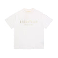 Fear Of God Essentials Silver Foil Letter Crew Neck Unisex T Shirt