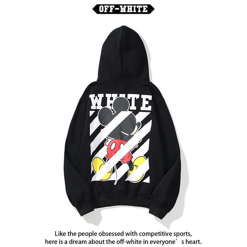 Off-White Arrow Graphic Print Hoodie Streetwear Unisex