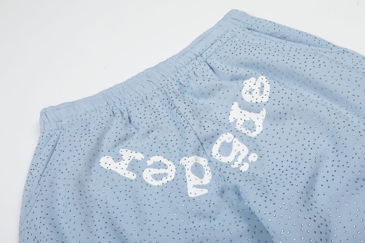 Sp5der VVS Full Rhinestone Hoodie & Sweatpants Tracksuit Set