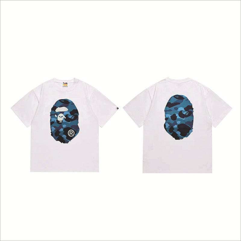 Bape Sakura Floral Graphic Oversized Tee Streetwear Unisex