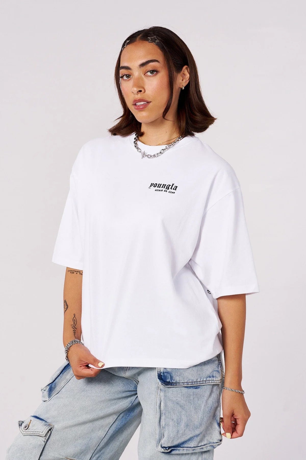 YOUNGLA 4186 AOT© x YLA Cropped Tees