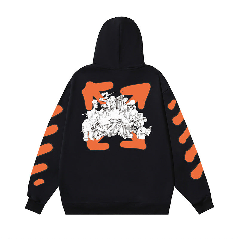 OFF-WHITE Caravaggio Angel Hoodie Heavyweight Streetwear Unisex