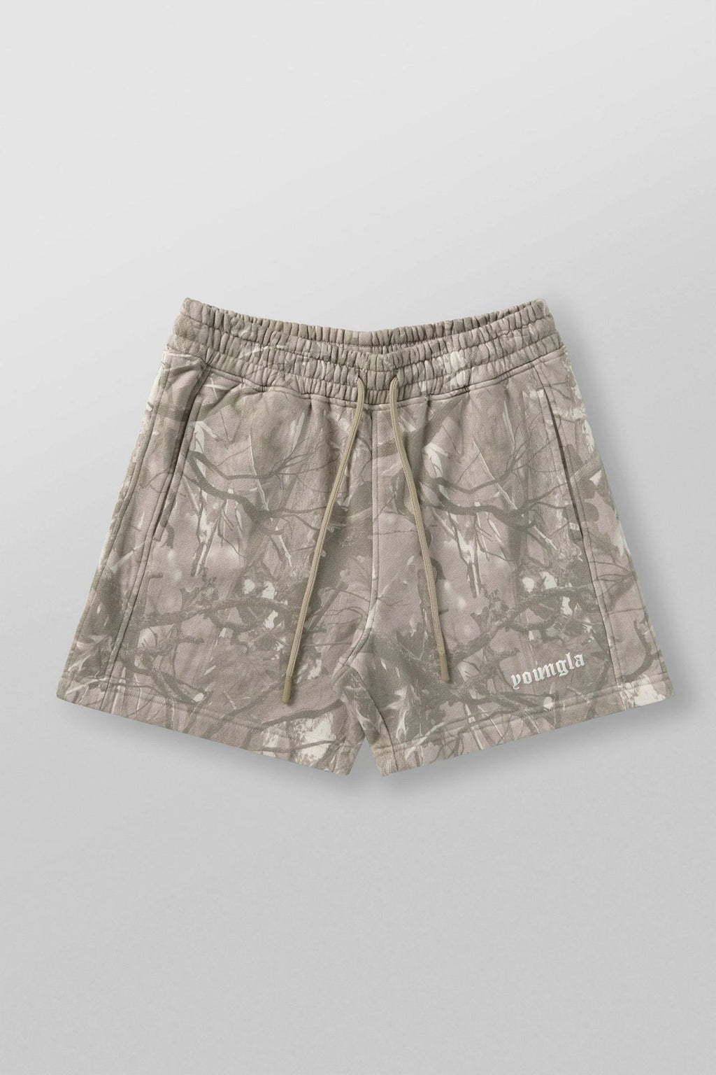 YOUNGLA 1118 Tree Camo Cotton Shorts