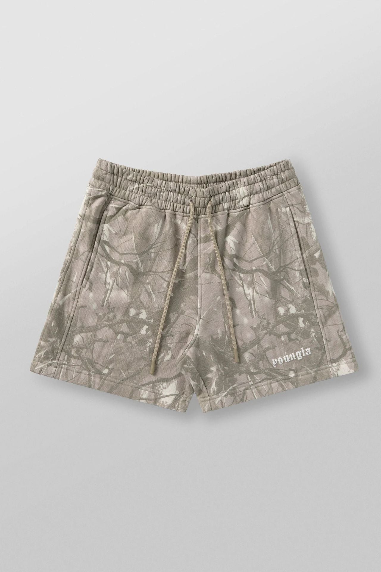 YOUNGLA 1118 Tree Camo Cotton Shorts