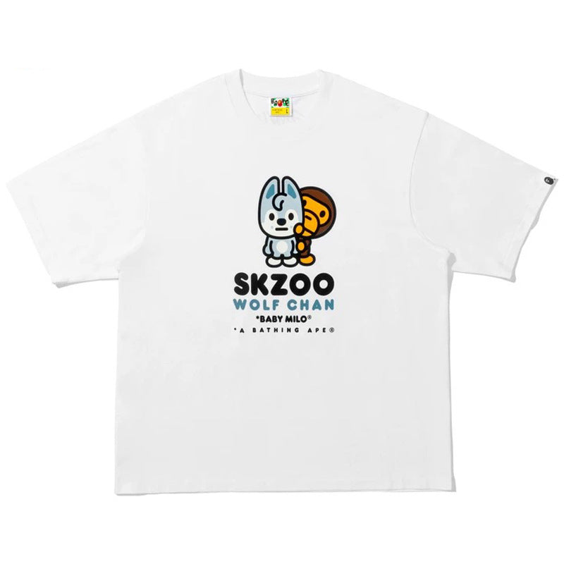 BAPE Ape Head Camo Shark Print Crew Neck Short Sleeve T‑Shirt Unisex