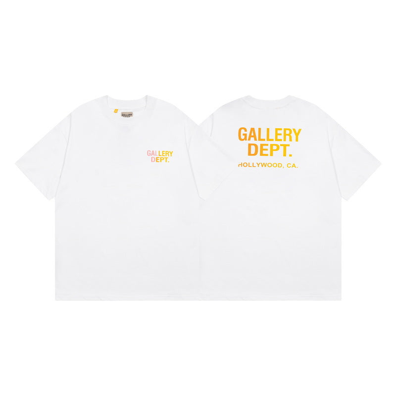 Gallery Dept Vintage Washed Graphic Short Sleeve Tee Streetwear Unisex