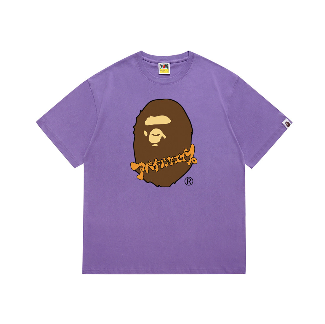Bape Camo Ape Head Multi‑Color Crew Neck Streetwear Tee Unisex