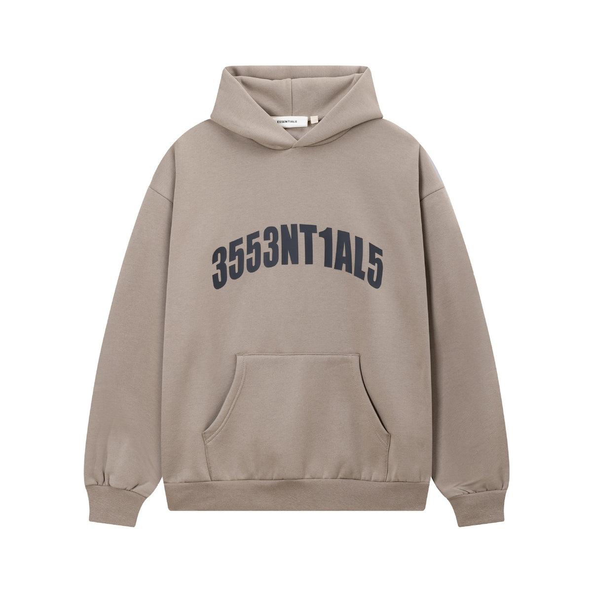 Fear Of God Essentials Rubber Print Letter Pullover Hoodie Unisex