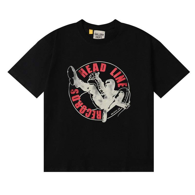 Gallery Dept Classic Logo Slogan Crew Neck Short Sleeve T‑Shirt Unisex