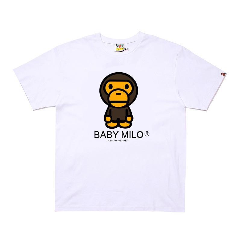 BAPE Ape Head Print Loose Unisex Streetwear T-Shirt