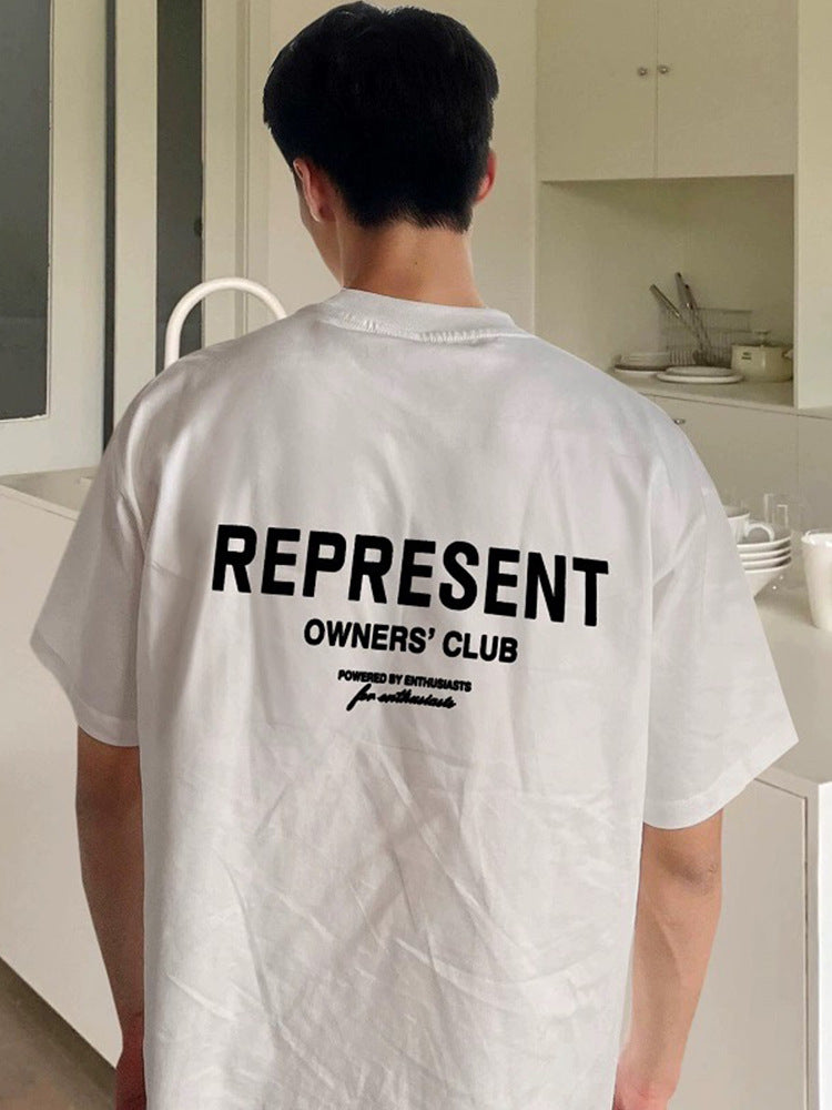 Represent Shark Washed Graphic Oversized Tee Streetwear Unisex