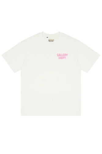 Gallery Dept Vintage Washed Graphic Short Sleeve Tee Streetwear Unisex