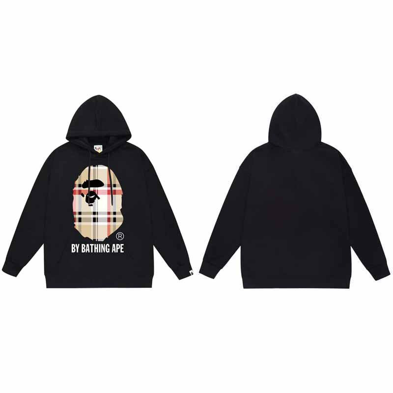 BAPE Hoodie Baby Milo Ape Head Multi Graphic Street Fleece Pullover