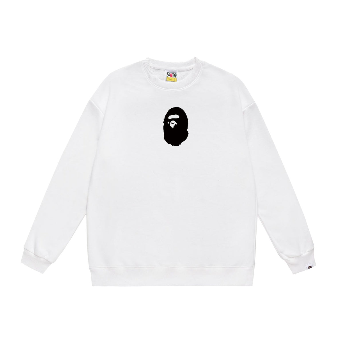BAPE Crewneck Sweatshirt Ape Head Multi Graphic Street Pullover