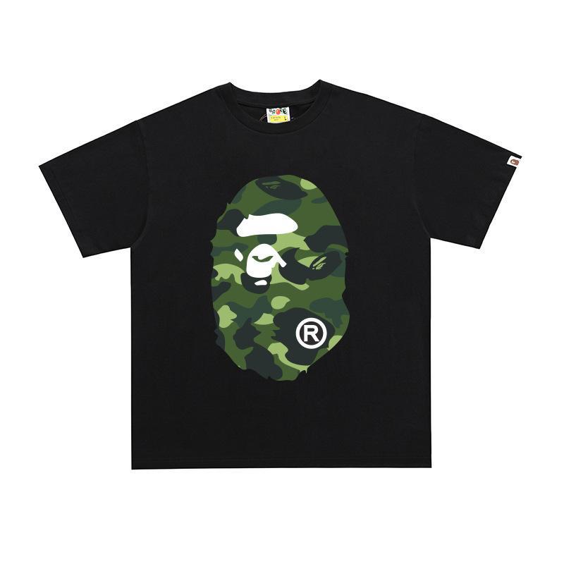 BAPE Ape Head Print Loose Unisex Streetwear T-Shirt