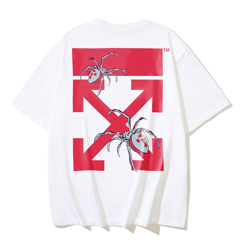 Off‑White Multi‑Sketch Arrow Graphic Oversized Tee Streetwear Unisex
