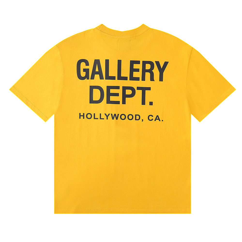 Gallery Dept Letter Graphic Short Sleeve Tee Streetwear Unisex