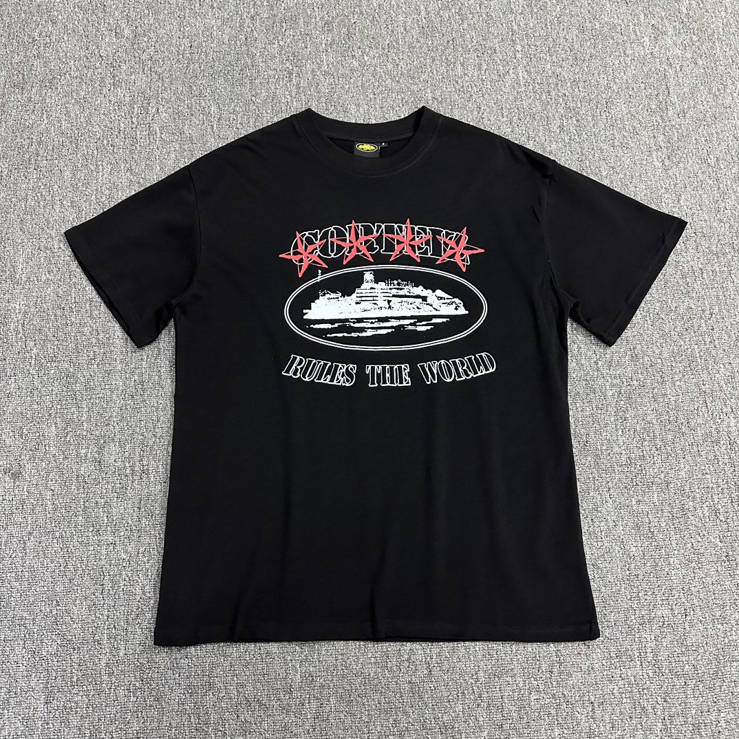 Corteiz Multi‑Graphic Print Crew Neck Short Sleeve T‑Shirt Unisex