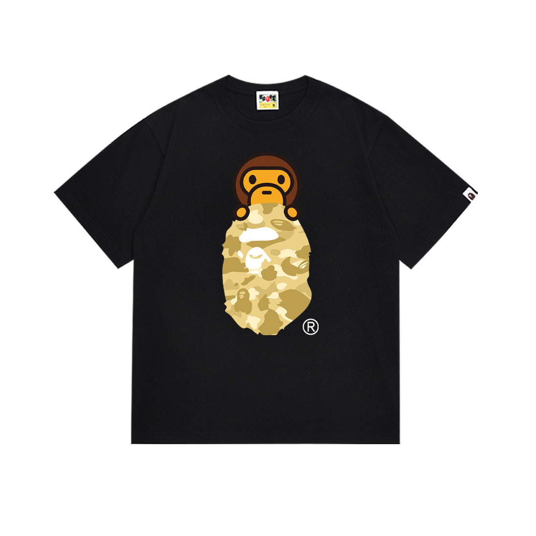 BAPE Ape Head Graphic Print Short Sleeve Tee Streetwear Unisex
