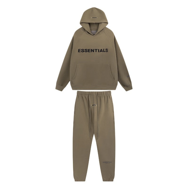 Fear of God ESSENTIALS 3D Reflective Letter Hoodie Pullover sweatpants