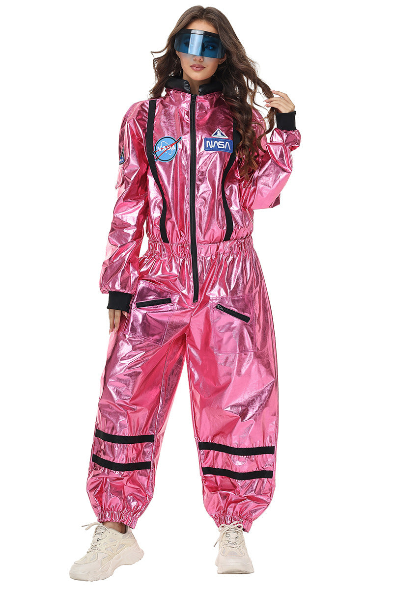 Halloween Women Astronaut Space Suit Cosplay Pilot Jumpsuit Party Sets