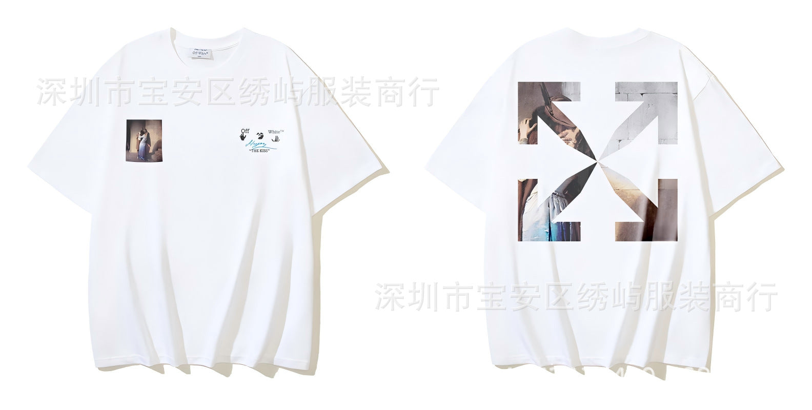Figure Arrow Graphic Print Streetwear Crew Neck Short Sleeve T Shirt