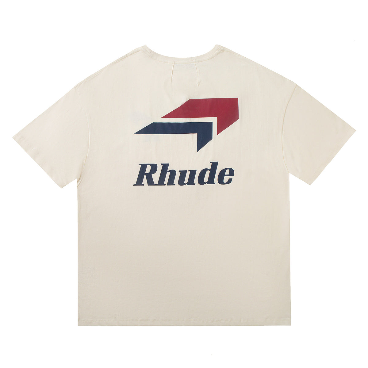 Rhude Graphic Tees Vintage High Street Loose Couple Crew Neck T-Shirt