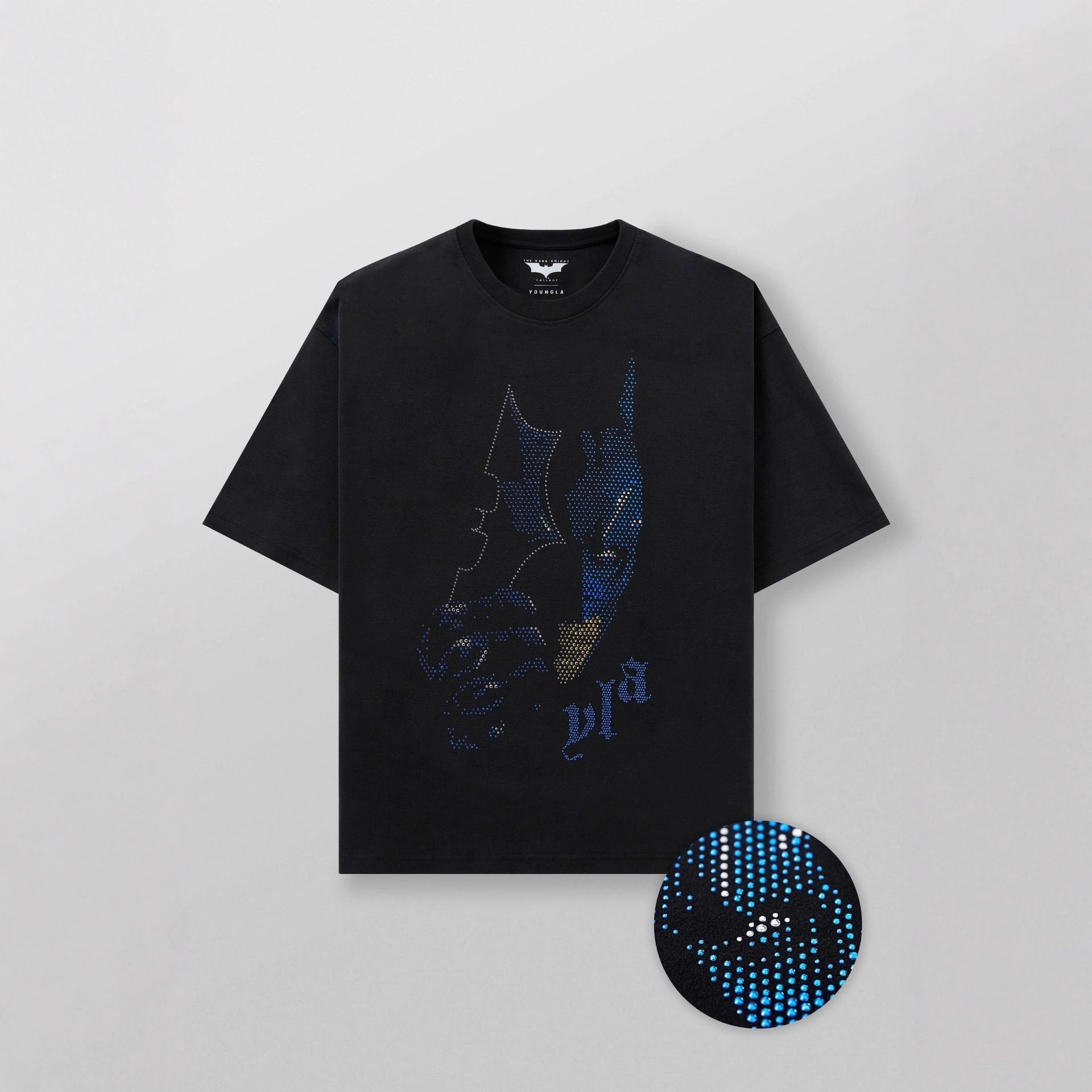 YOUNGLA 4257 Batman Rhinestone Tees