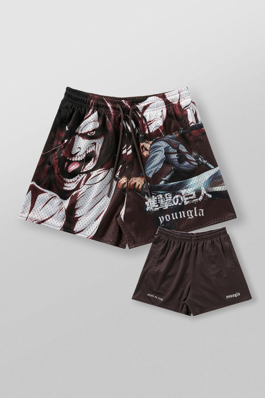 YOUNGLA 1126 AOT© x YLA Mesh Shorts
