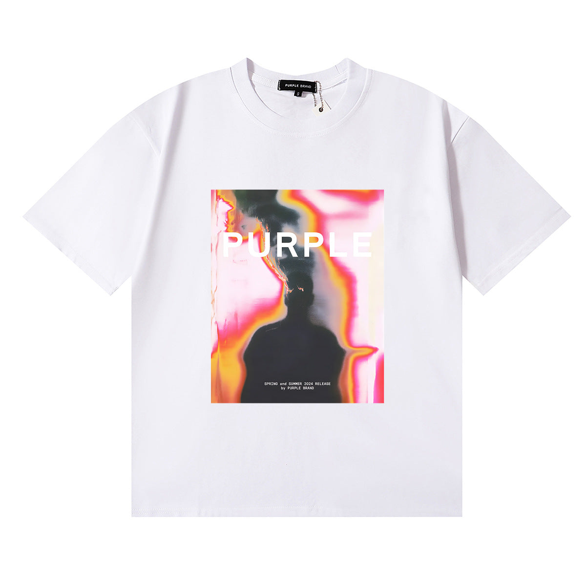 Purple Brand Graphic Tee Loose Unisex Vintage Streetwear T-Shirt