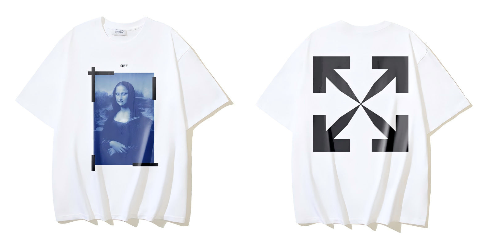 Figure Arrow Graphic Print Streetwear Crew Neck Short Sleeve T Shirt