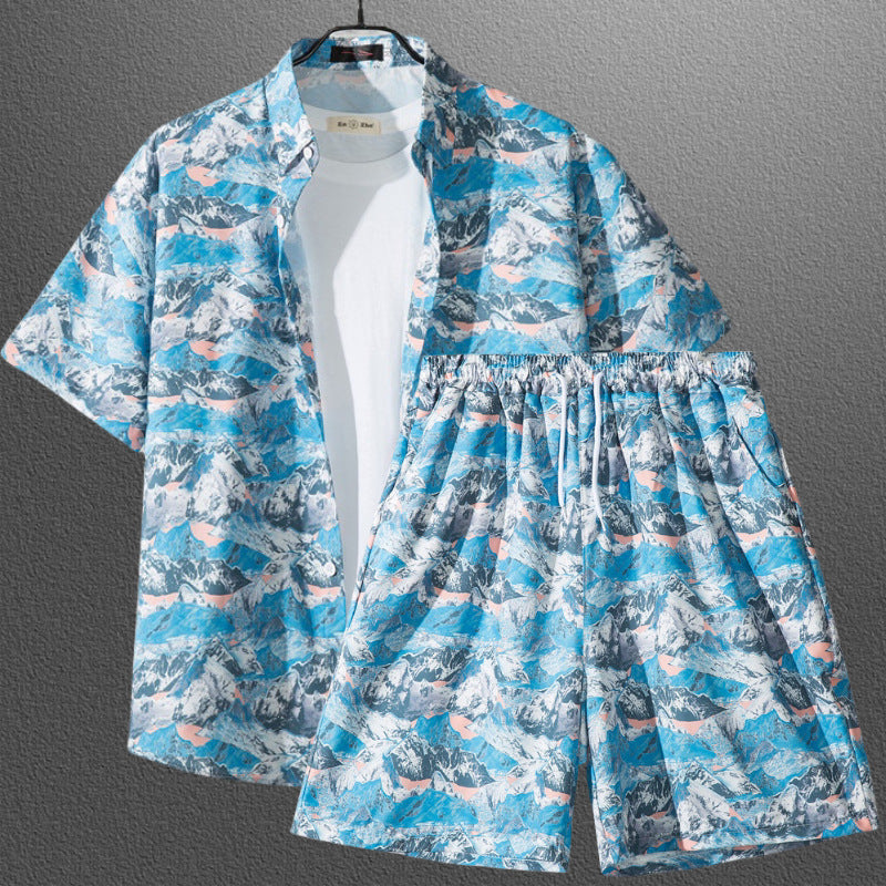 Couple Tropical Floral Short Sleeve Beach Matching Vacation Set 5127-5141