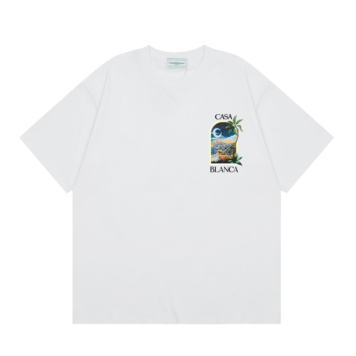 Casablanca Multi‑Artwork Vintage Graphic Oversized Tee Streetwear