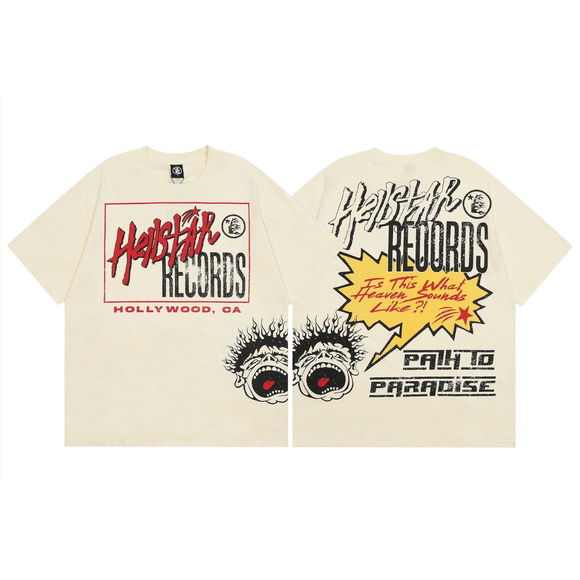 Hellstar Multi‑Graphic Print Crew Neck Short Sleeve Tee Unisex