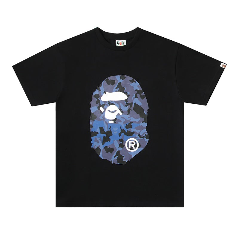 BAPE Ape Head Graphic Print Short Sleeve Tee Streetwear Unisex
