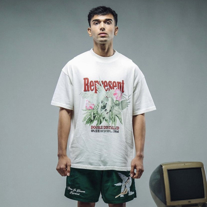 Represent Vintage Washed Graphic Short Sleeve Tee Streetwear Unisex