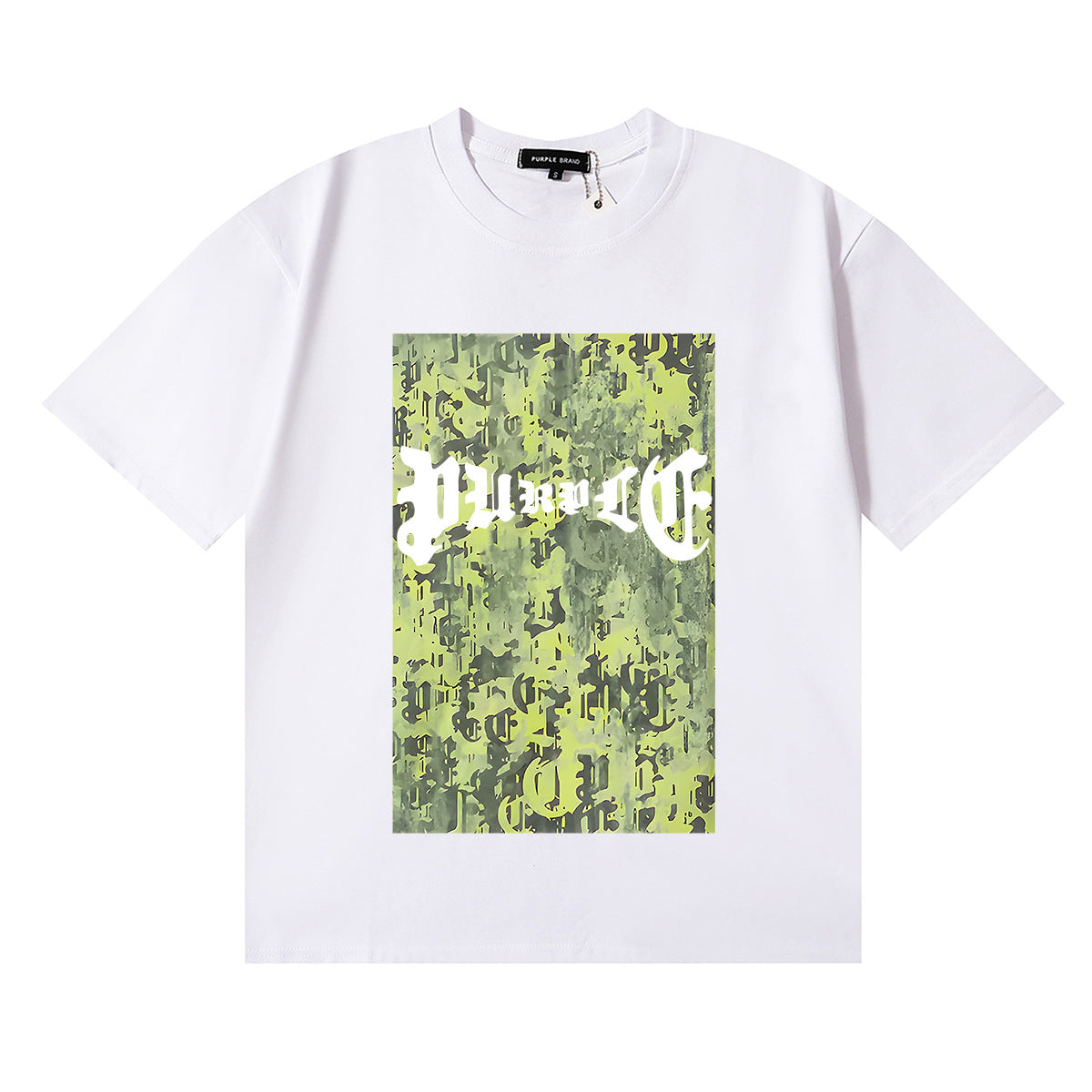 Purple Brand Graphic Tee Loose Unisex Vintage Streetwear T-Shirt