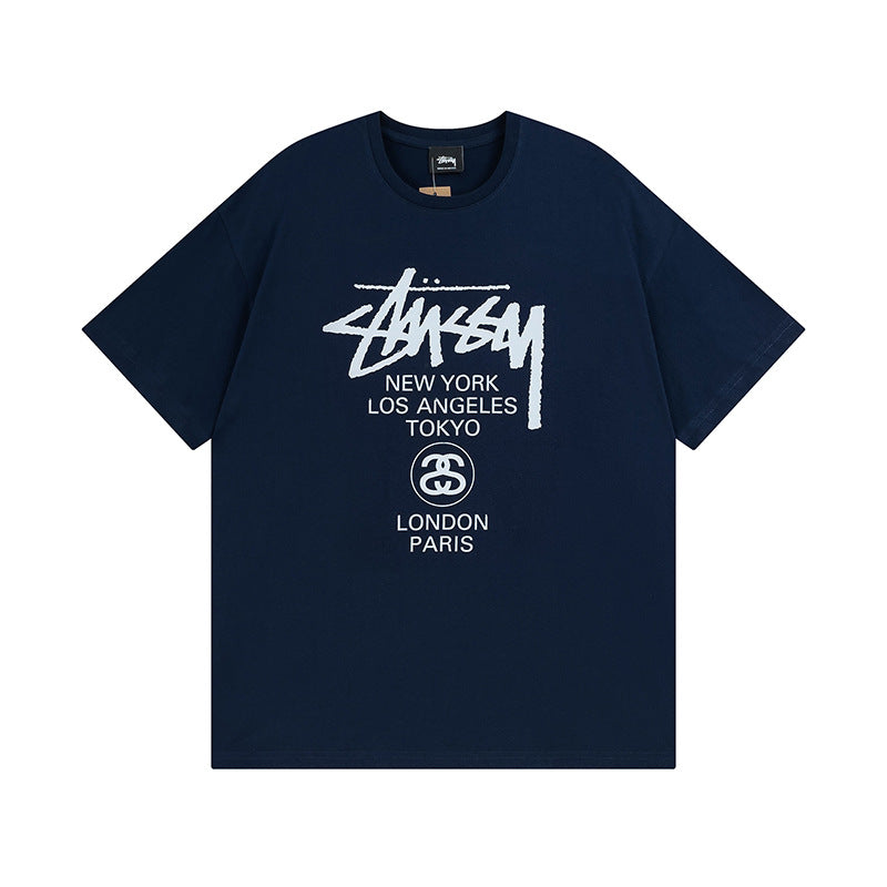 Stussy Dice 8 Ball Logo Print Oversized Tee Multi‑Style
