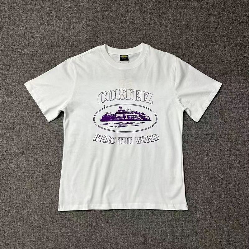 Camiseta de manga corta unisex holgada de streetwear Corteiz Alcatraz RTW